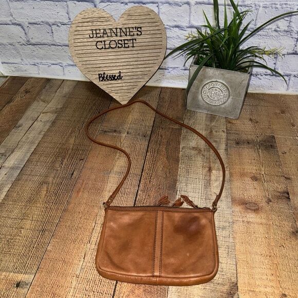 Fossil Erin Crossbody Handbag Tan Leather - Picture 7 of 11